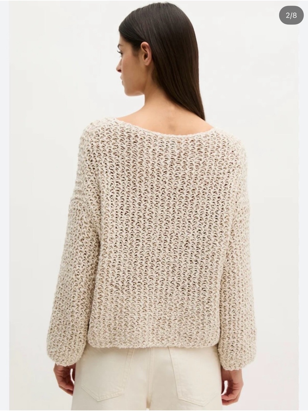 ZARA Women's woven knit sweater